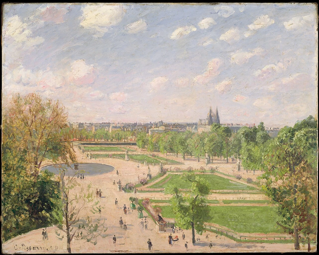 I giardini delle Tuileries, mattina, primavera, luce del sole - Metropolitan Museum of Art, New York